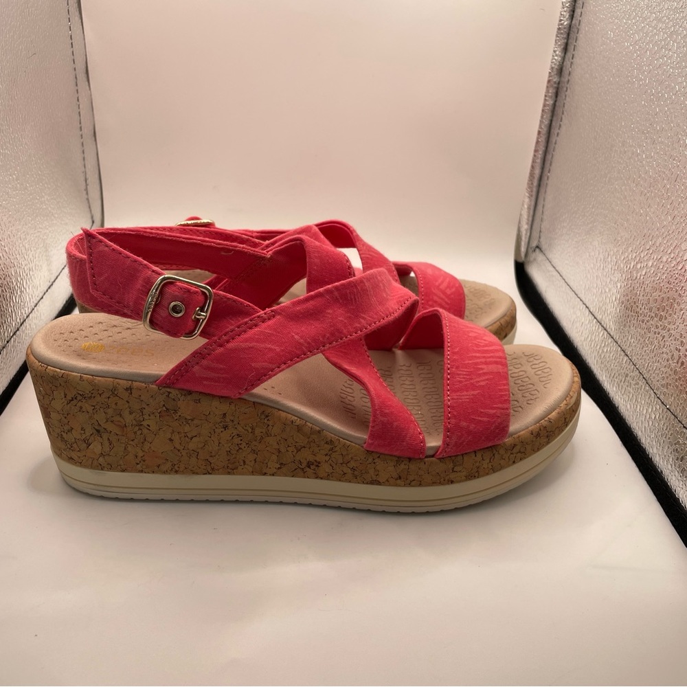 Bzees Radiant womens pink platform sandals size 7 - Picture 2 of 9